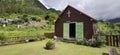 A small wooden church in the countryside of Reunion island in the middle of Mafate cirque, Ile ÃÂ  Malheur isolated village, France